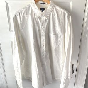 Men’s JCrew White Oxford Size XL Slim Fit